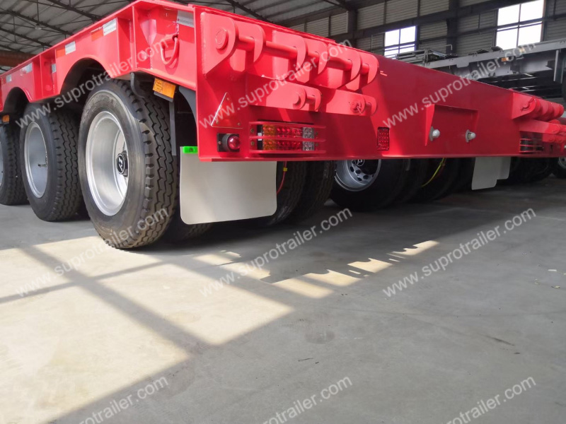 100 tons 3 axles low bed trailer