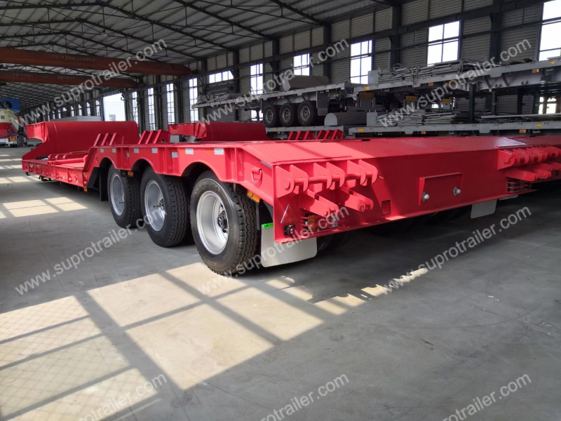 3 axles low bed trailer for sale