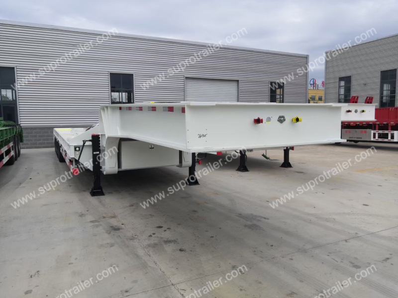 8 axles low bed trailer