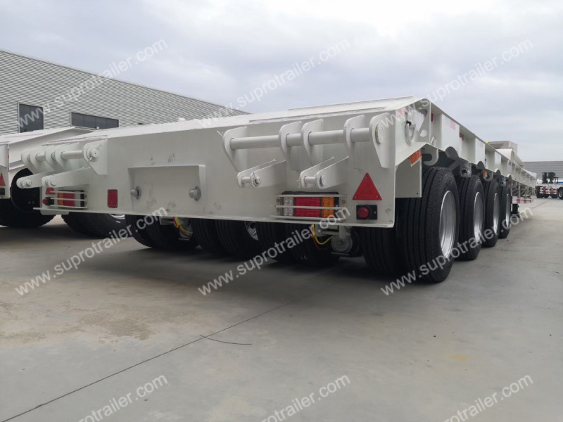 8 axles low bed trailer