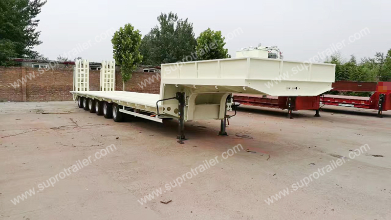 automatic steering multi axles low bed trailer