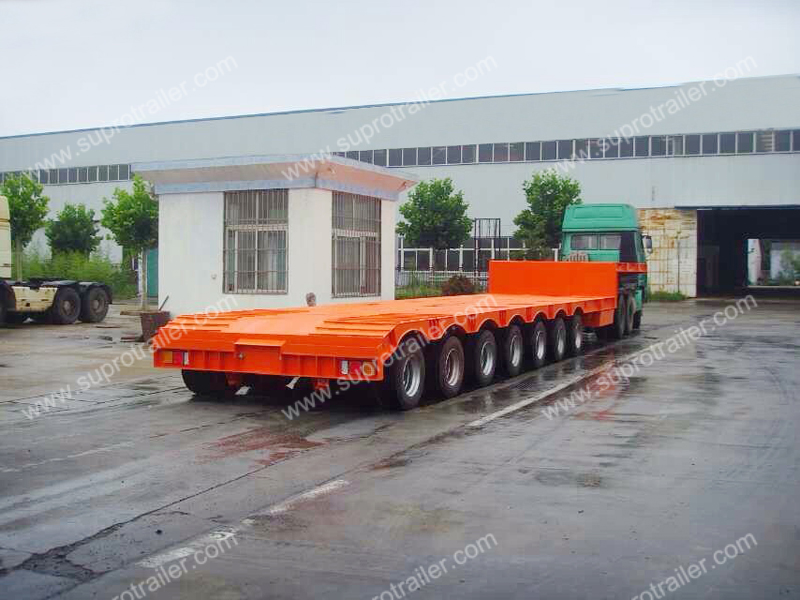 automatic steering multi axles low bed trailer