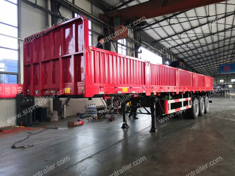 3 axles sidewall semi trailer