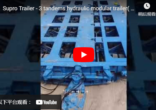 3 Tandems Hydraulic modular trailer