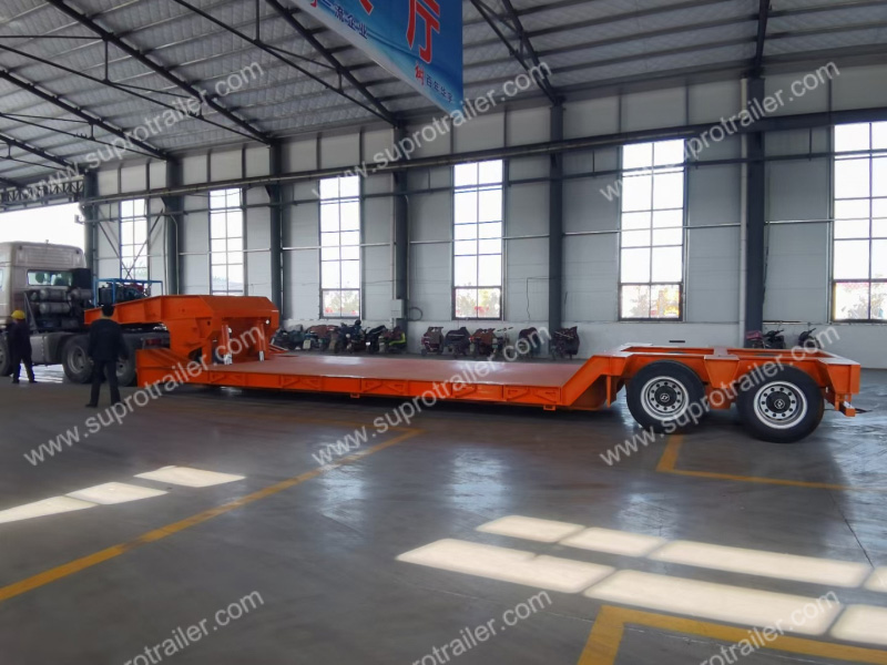 detachable gooseneck lowbed trailer