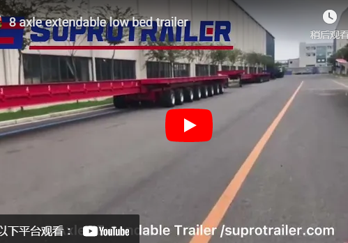 8 Axles Extendable Trailer