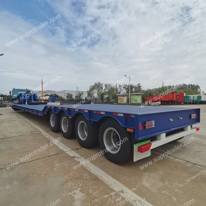 china detachable gooseneck lowbed trailer