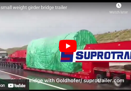 Girder Bridge with Hydraulic Modular Trailer