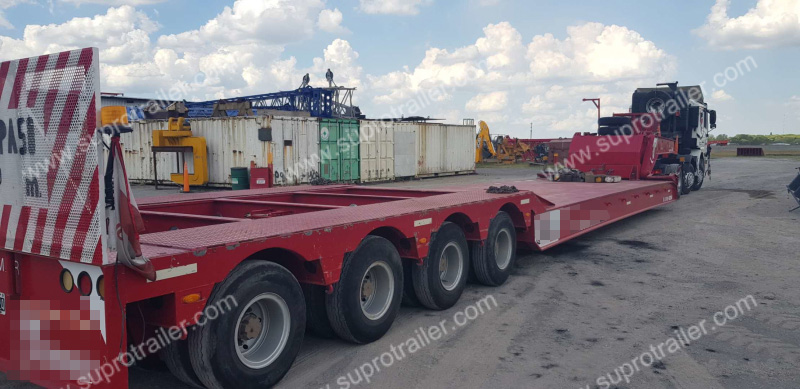 detachable gooseneck and dolly low bed trailer