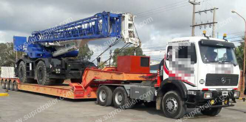 detachable gooseneck and dolly low bed trailer