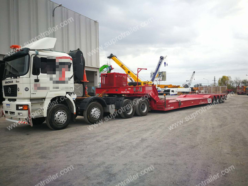 detachable gooseneck and dolly low bed trailer