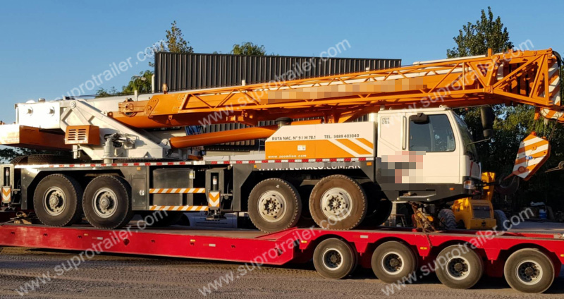 detachable gooseneck and dolly low bed trailer