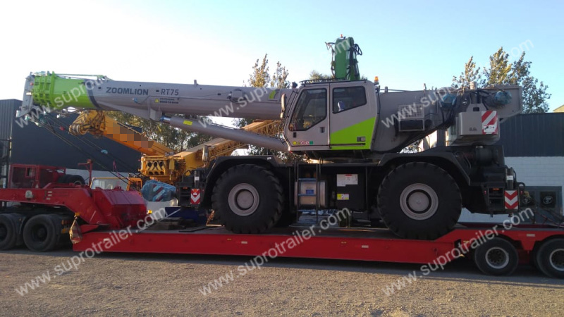 detachable gooseneck and dolly low bed trailer