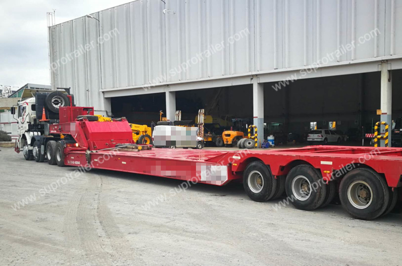 detachable gooseneck and dolly low bed trailer