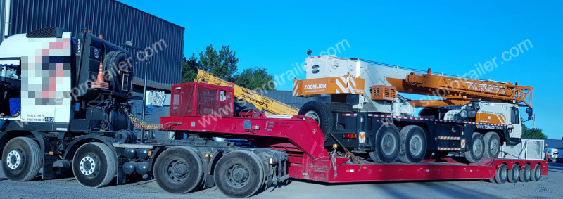 detachable gooseneck and dolly low bed trailer