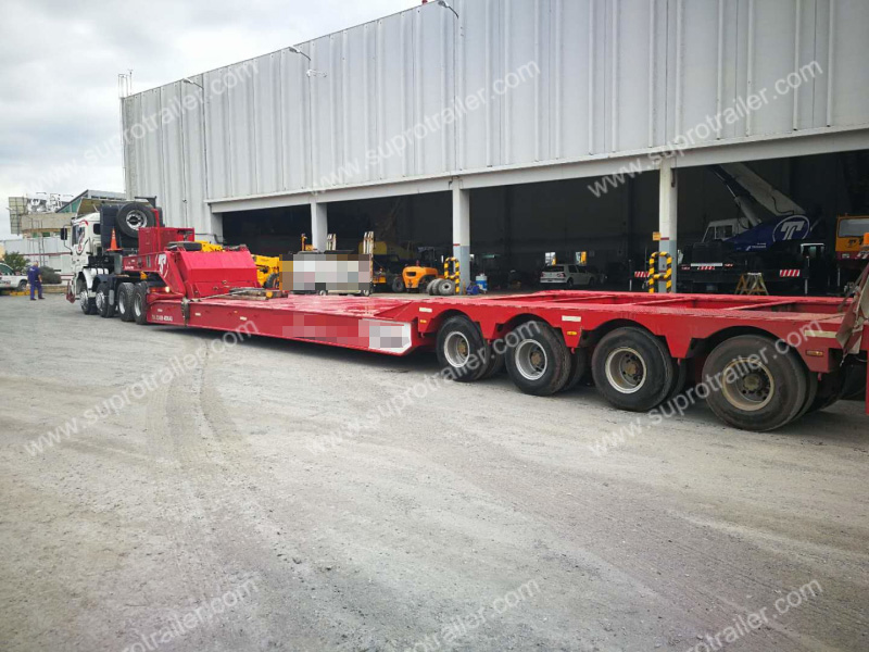 detachable gooseneck and dolly low bed trailer