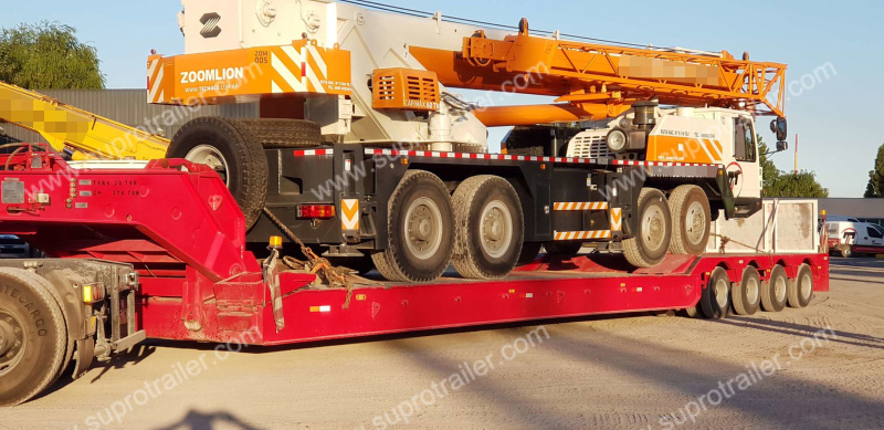 detachable gooseneck and dolly low bed trailer