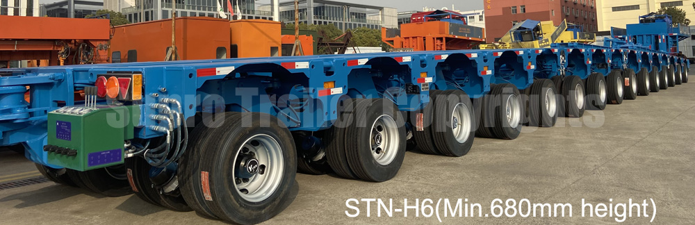 680mm height Nicolas hydraulic modular trailer