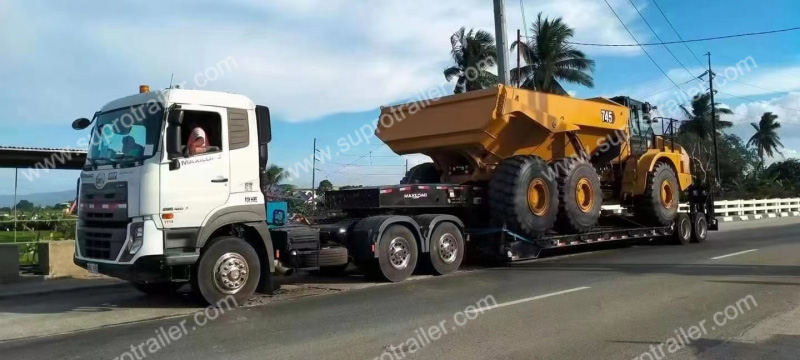 hydraulic gooseneck low bed trailer