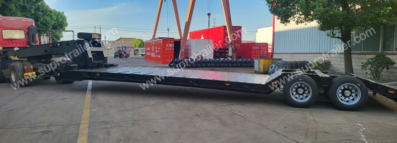 hydraulic gooseneck low bed trailer