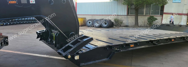 hydraulic gooseneck low bed trailer