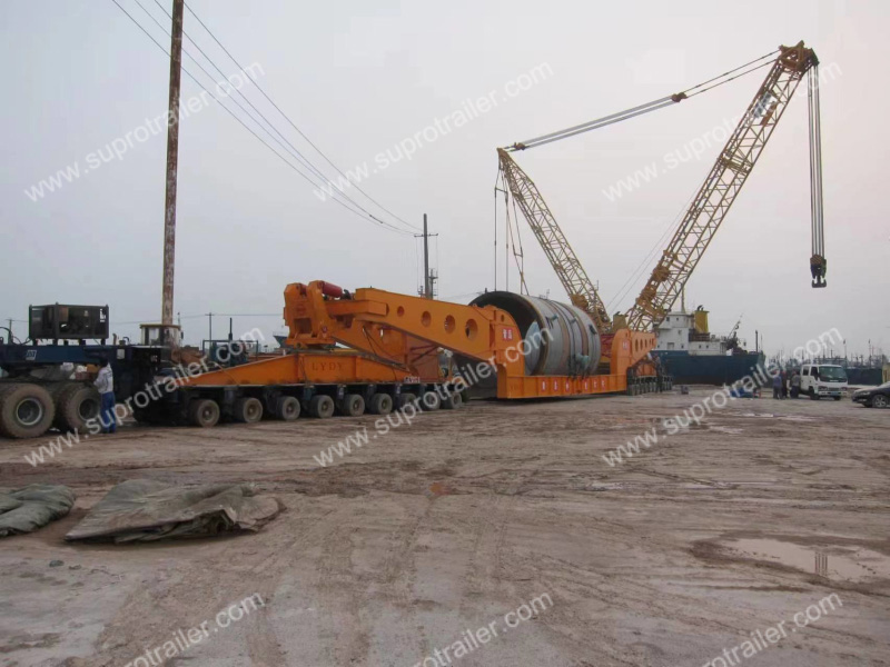 girder bridge trailer with hydraulic modular trailer