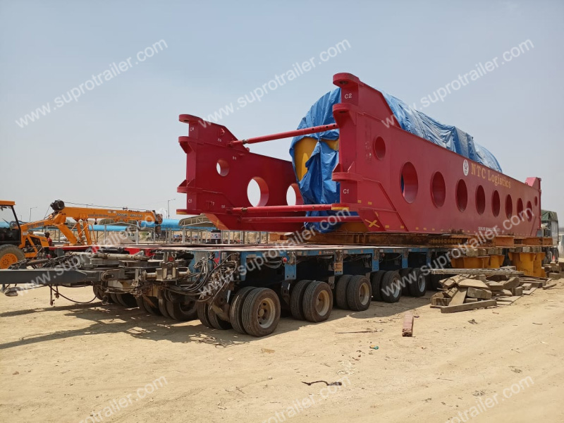 girder bridge trailer with hydraulic modular trailer