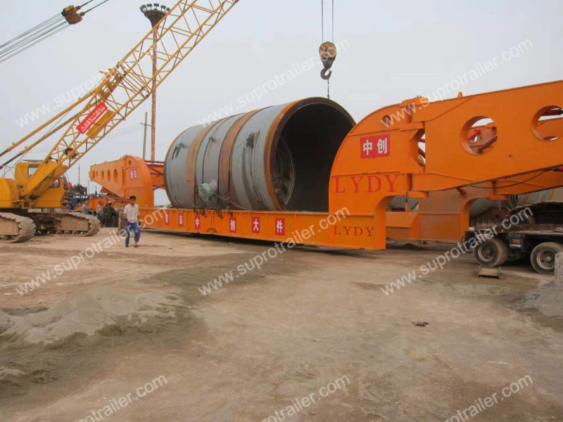 girder bridge trailer with hydraulic modular trailer