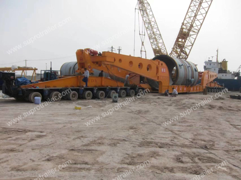 girder bridge trailer with hydraulic modular trailer