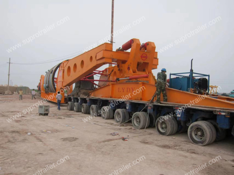 girder bridge trailer with hydraulic modular trailer