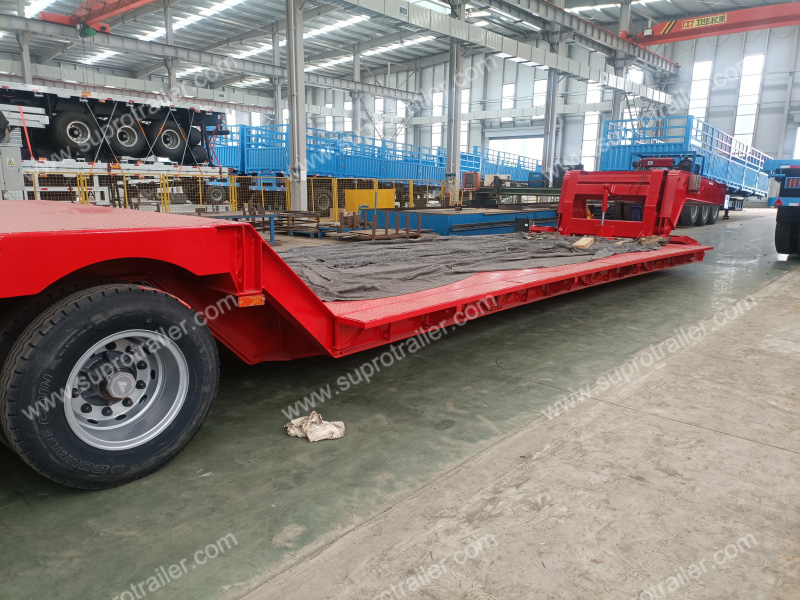 supro detachable gooseneck lowbed trailer