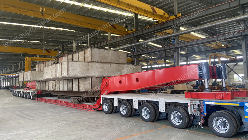 350 tons drop deck bed with Goldhofer THP/SL