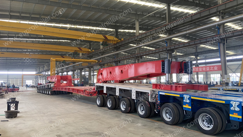 350 tons drop deck bed with Goldhofer THP/SL