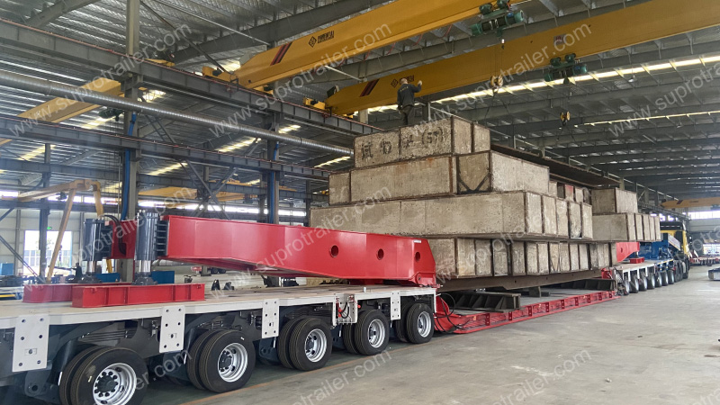 350 tons drop deck bed with Goldhofer THP/SL