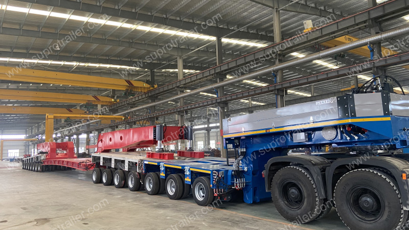 350 tons drop deck bed with Goldhofer THP/SL