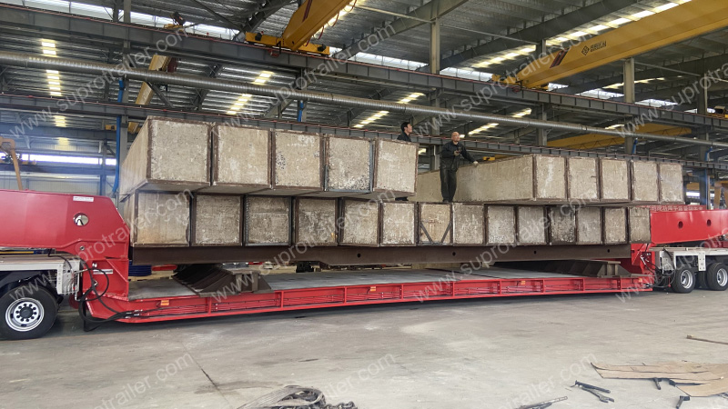 350 tons drop deck bed with Goldhofer THP/SL