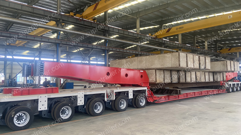 350 tons drop deck bed with Goldhofer THP/SL