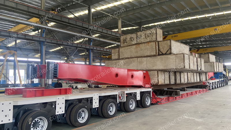 350 tons drop deck bed with Goldhofer THP/SL