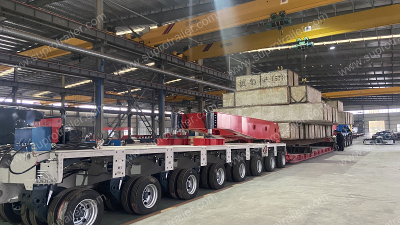 350 tons drop deck bed with Goldhofer THP/SL