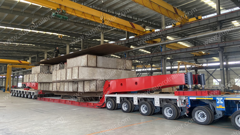 350 tons drop deck bed with Goldhofer THP/SL