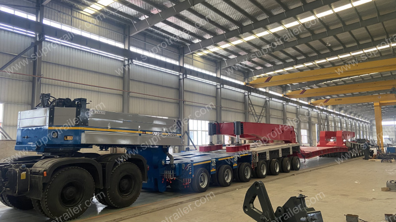350 tons drop deck bed with Goldhofer THP/SL