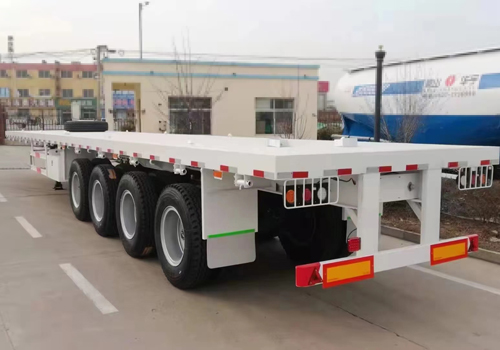 4 Axles Flated Container Trailer