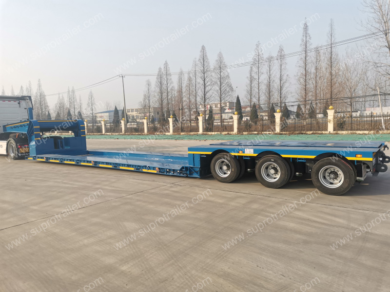 air suspension detachable gooseneck low bed trailer