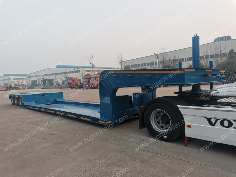 air suspension detachable gooseneck low bed trailer