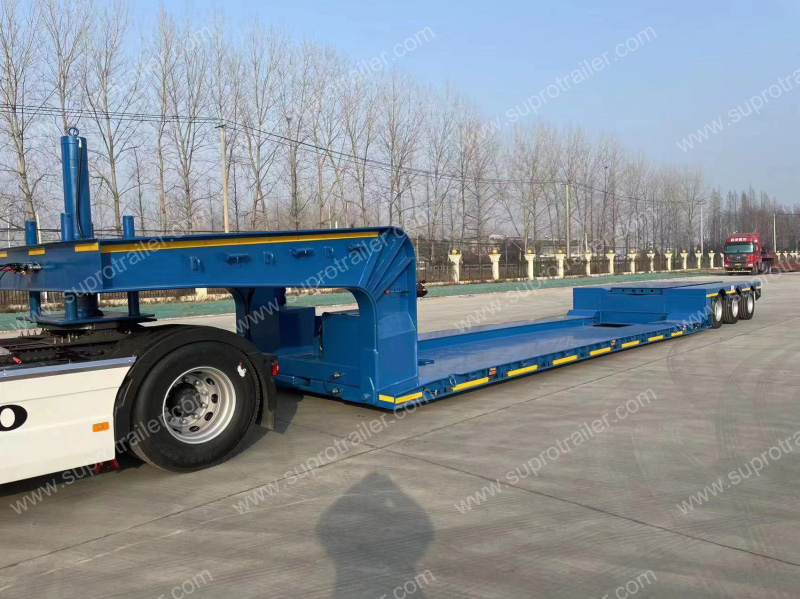 air suspension detachable gooseneck low bed trailer