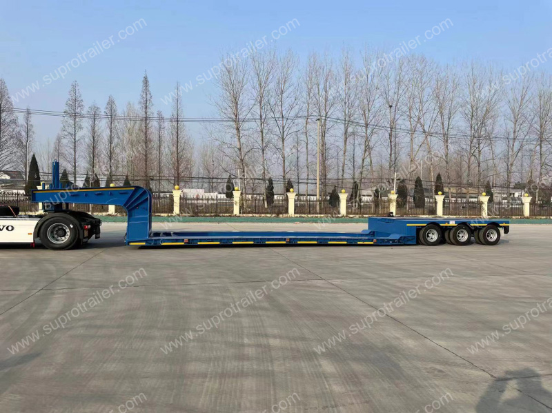 air suspension detachable gooseneck low bed trailer