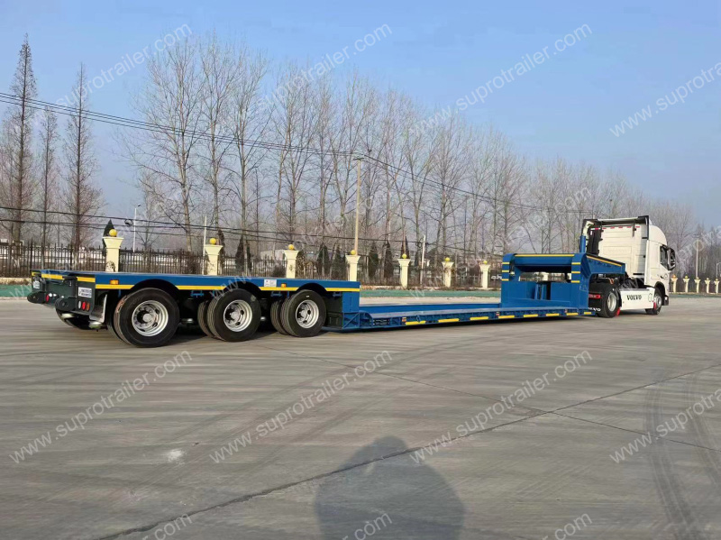 air suspension detachable gooseneck low bed trailer