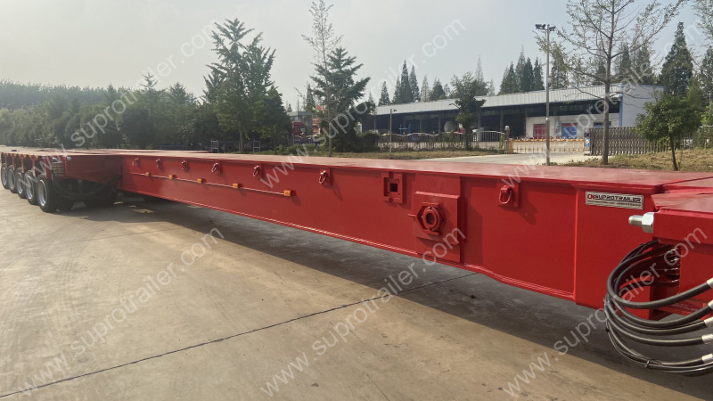 telescopic beam of hydraulic modular trailer