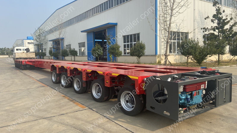 telescopic beam of hydraulic modular trailer