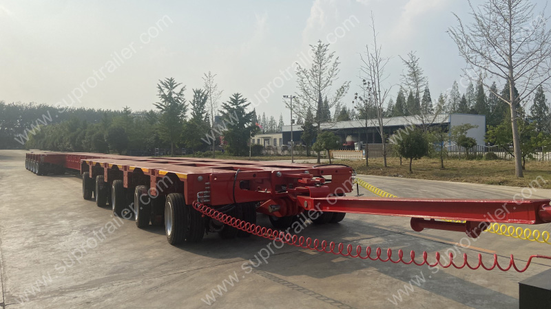 telescopic beam of hydraulic modular trailer